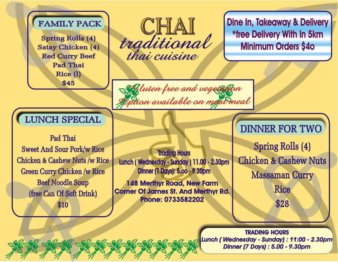 Broschüren-Design von momodu ojemen rapheal gba für Chai Thai | Design #1648043