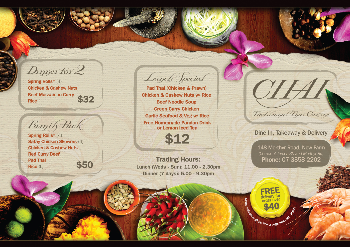 Design de Brochure par C23design Company pour Chai Thai | Design #1740982