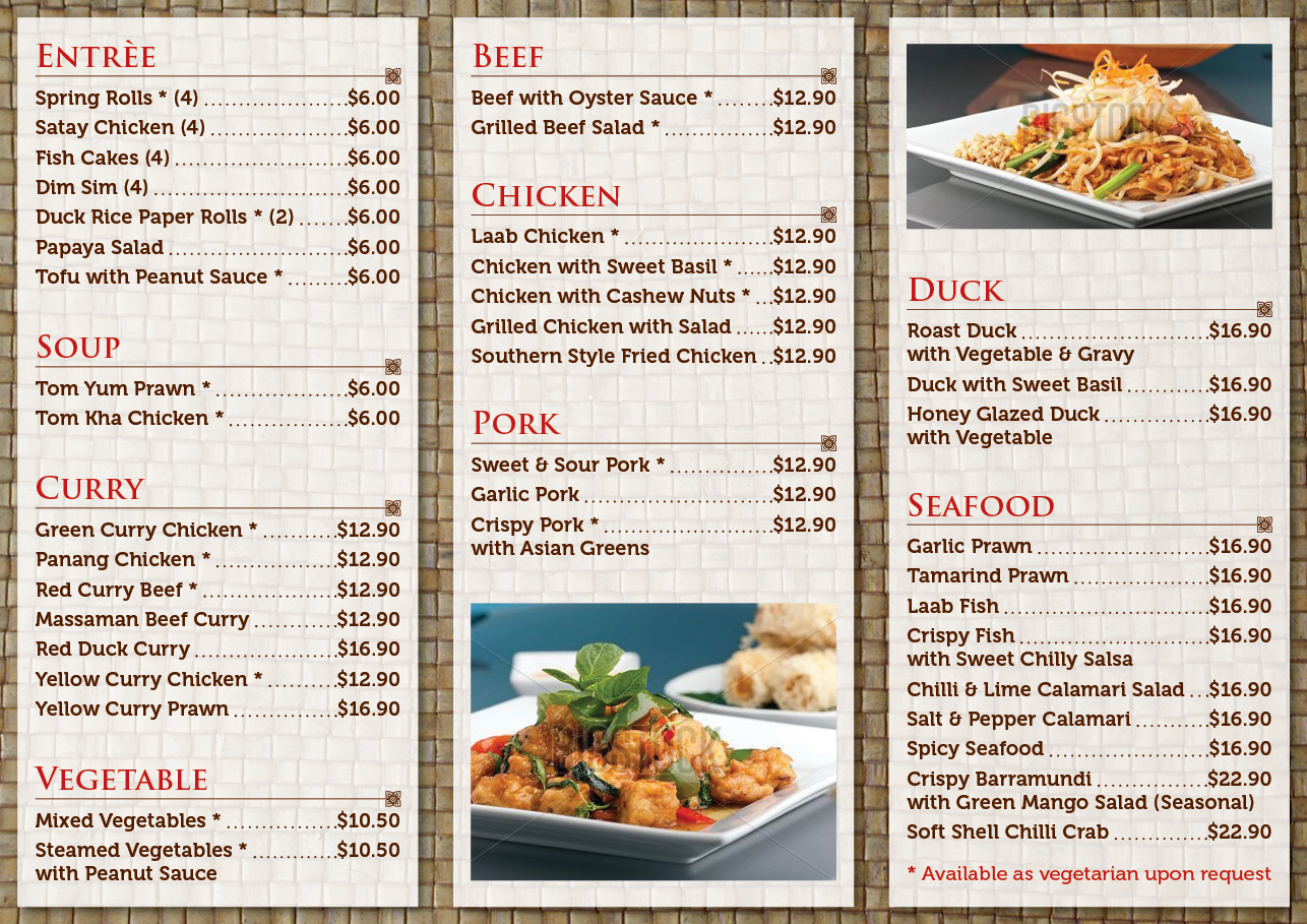 Design de Brochure par Ekanite pour Chai Thai | Design #1644636