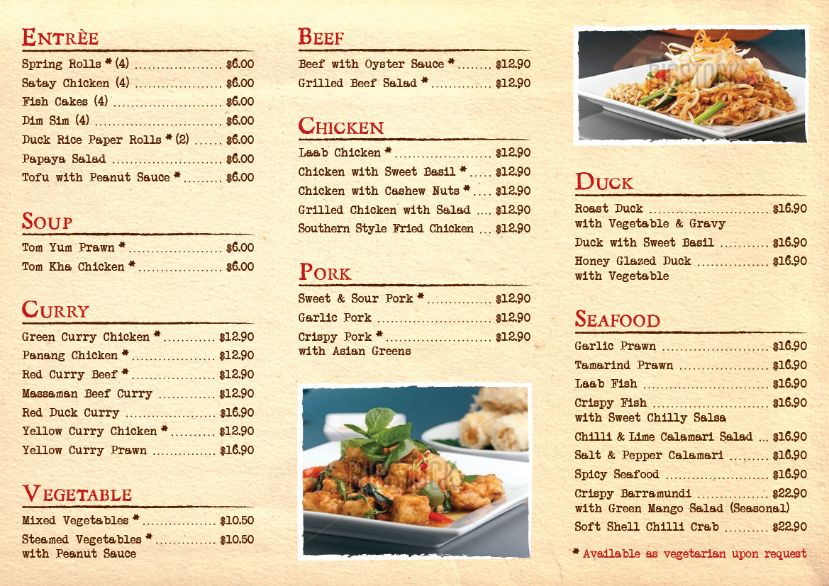 Design de Brochure par Ekanite pour Chai Thai | Design #1653989