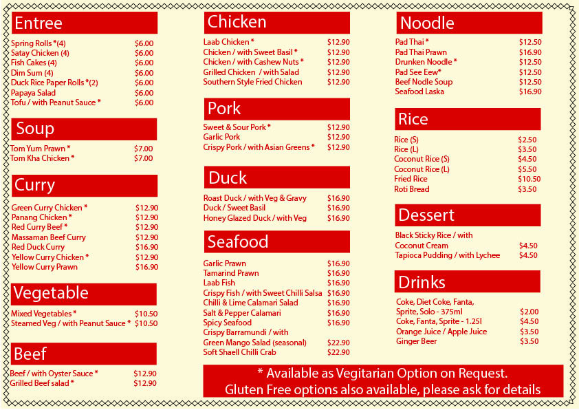 Diseño de Brochure por Lou Sharp para Chai Thai | Diseño #1678818