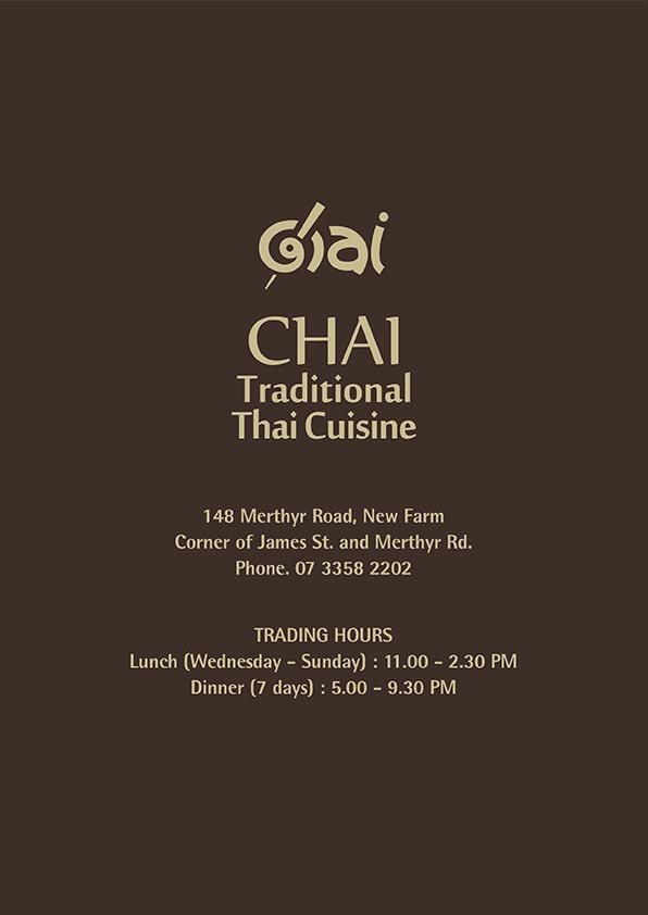 Brochure Design by Yohanes W for Chai Thai | Design #1660295