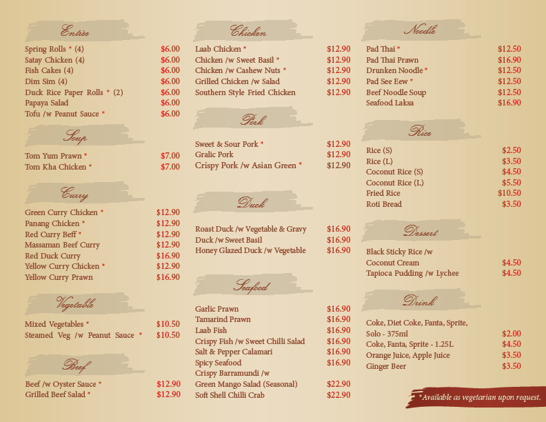 Brochure Design by ngothimyphung for Chai Thai | Design #1664618