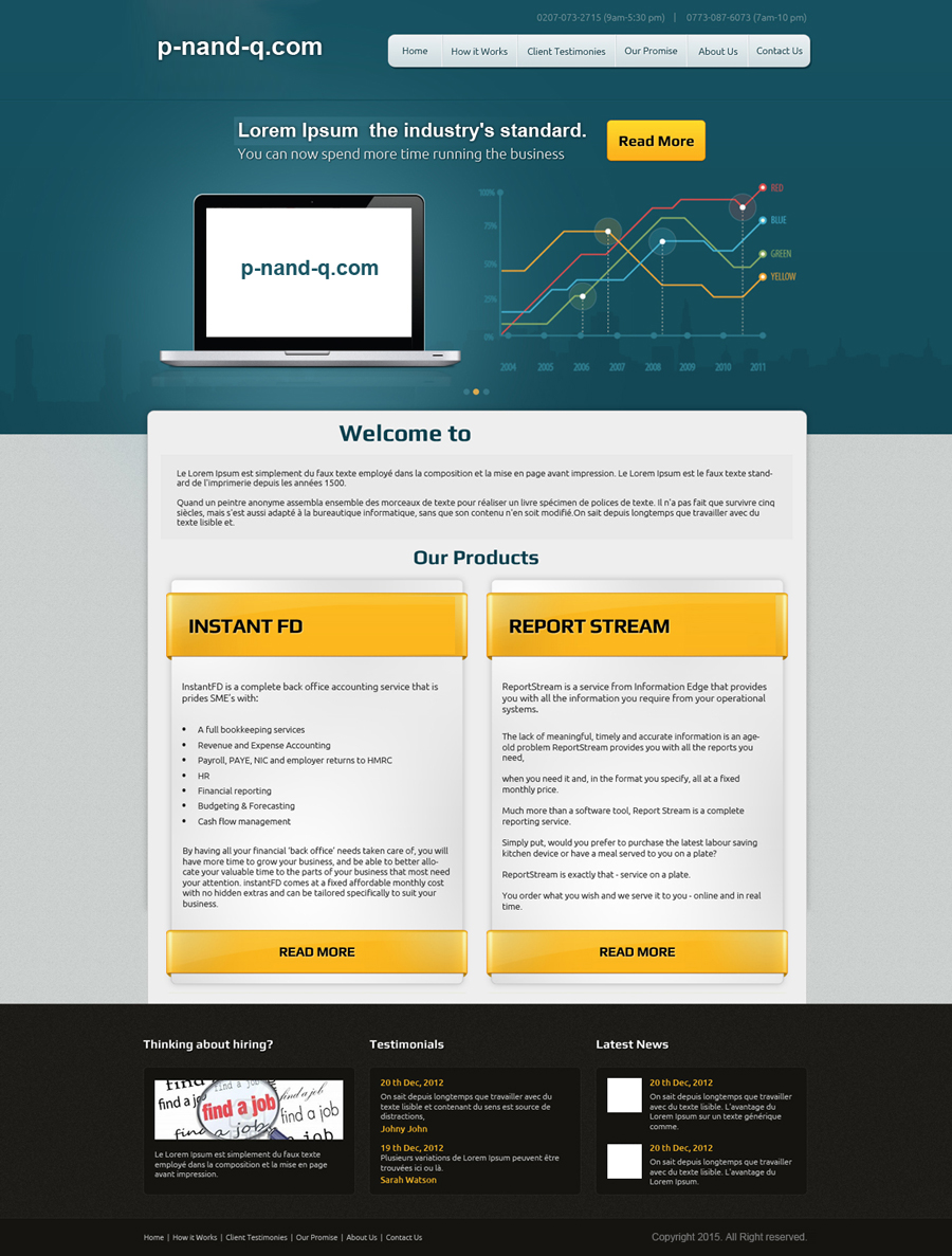 Web Design by saroshdurrani for this project | Design #6189111