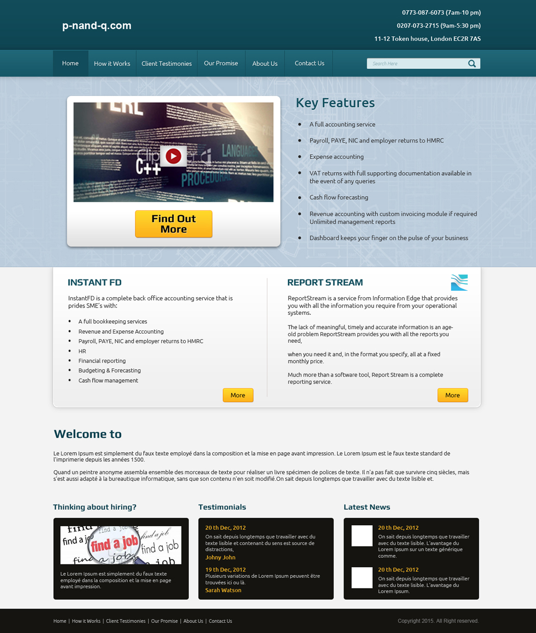 Web Design by saroshdurrani for this project | Design #6189163