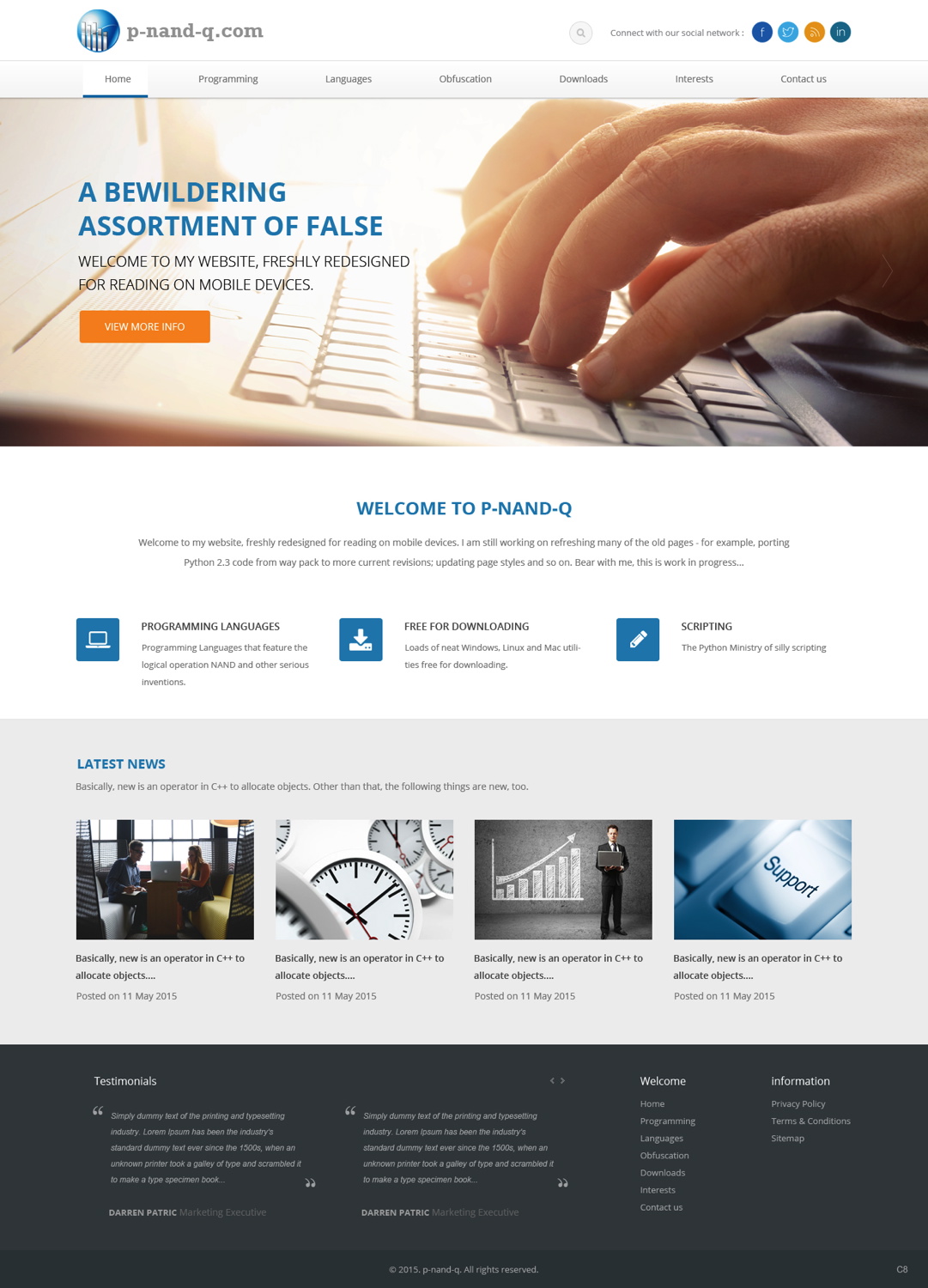 Web Design by pb for this project | Design #6170656