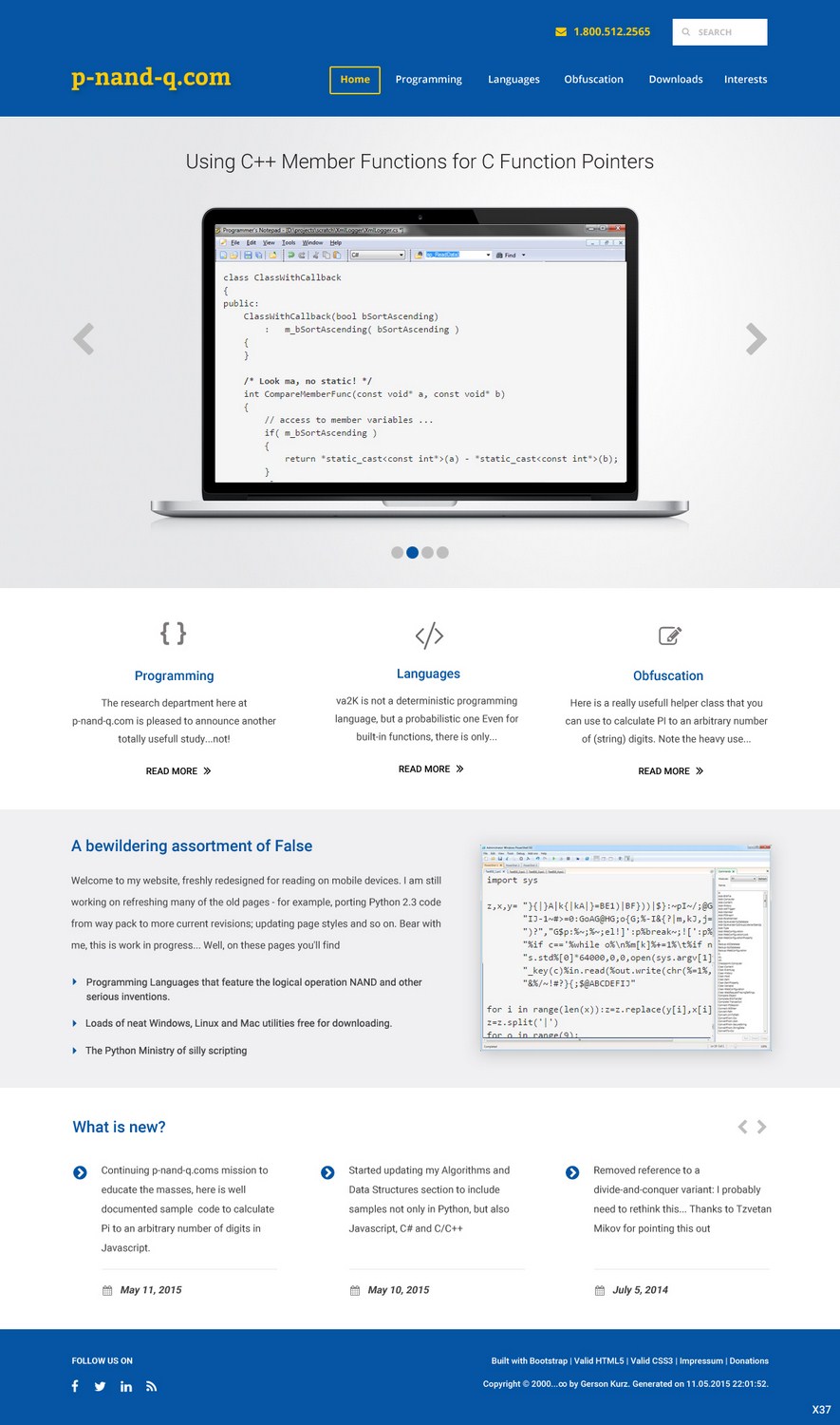 Web Design by pb for this project | Design #6219982