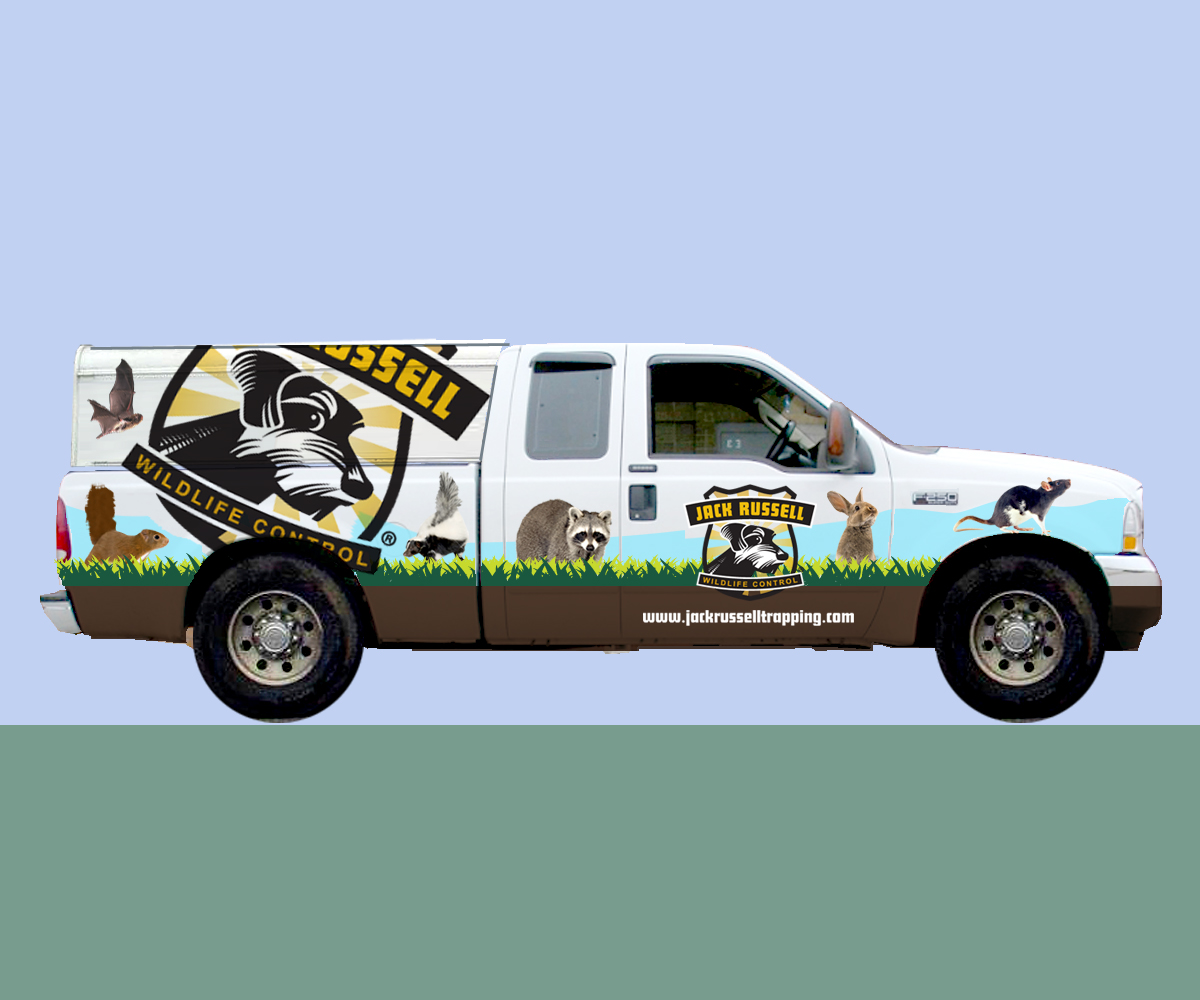 Schilder-Design von Buck Tornado für Jack Russell Wildlife Control | Design #1648574
