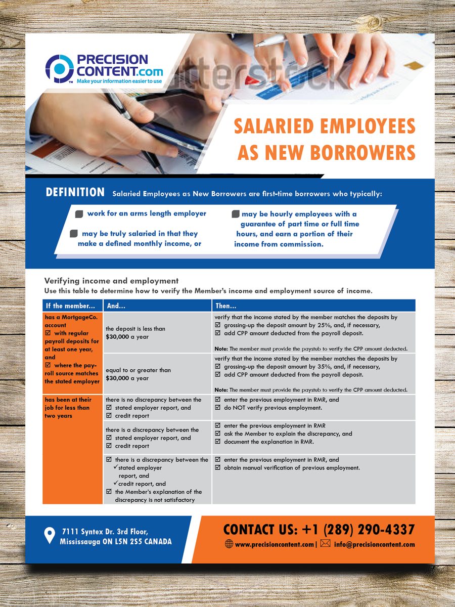 Broschüren-Design von Masha K für PrecisionContent.com  | Design #6173711