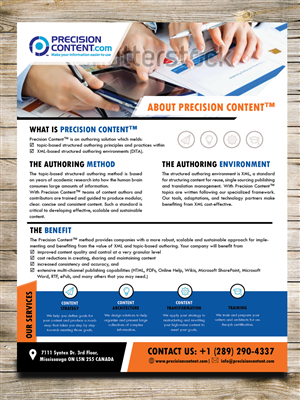 Brochure Design by Masha K for PrecisionContent.com  | Design: #6176635