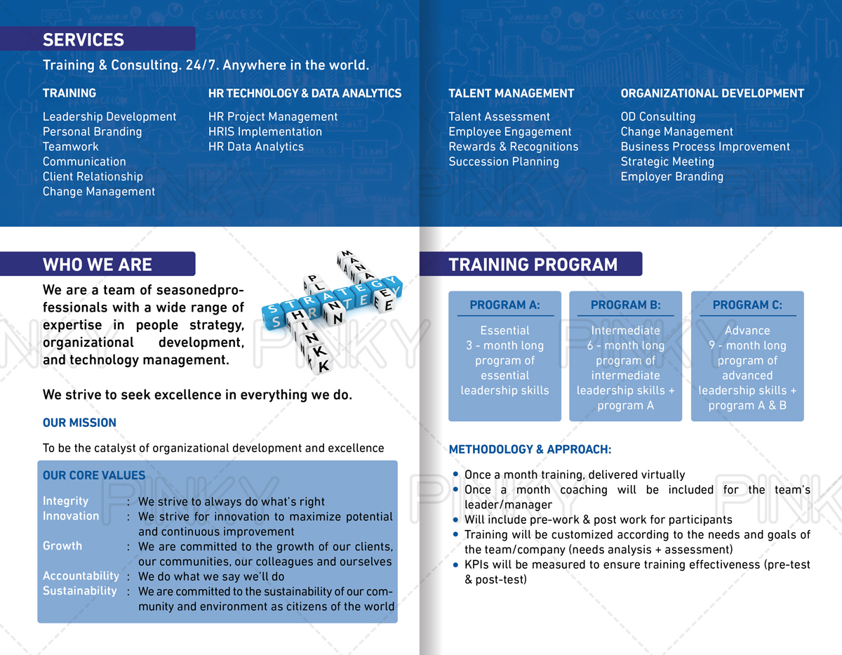 Brochure Design by Pinky  for Catalyst Global Consulting | Design #6176024