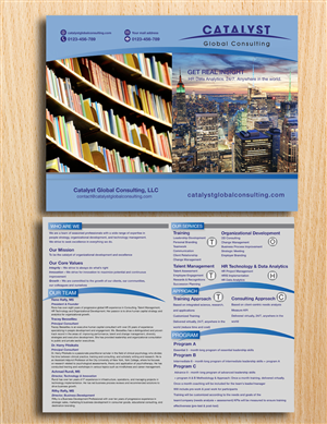 Diseño de Brochure por Einder para Catalyst Global Consulting | Diseño: #6179857