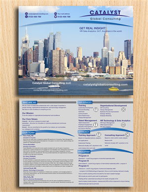 Diseño de Brochure por Einder para Catalyst Global Consulting | Diseño: #6179881