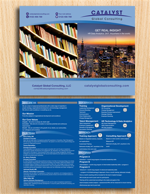 Diseño de Brochure por Einder para Catalyst Global Consulting | Diseño: #6180138
