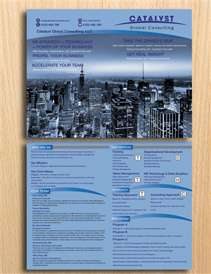 Diseño de Brochure por Einder para Catalyst Global Consulting | Diseño: #6180405