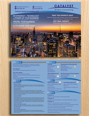 Diseño de Brochure por Einder para Catalyst Global Consulting | Diseño: #6180414