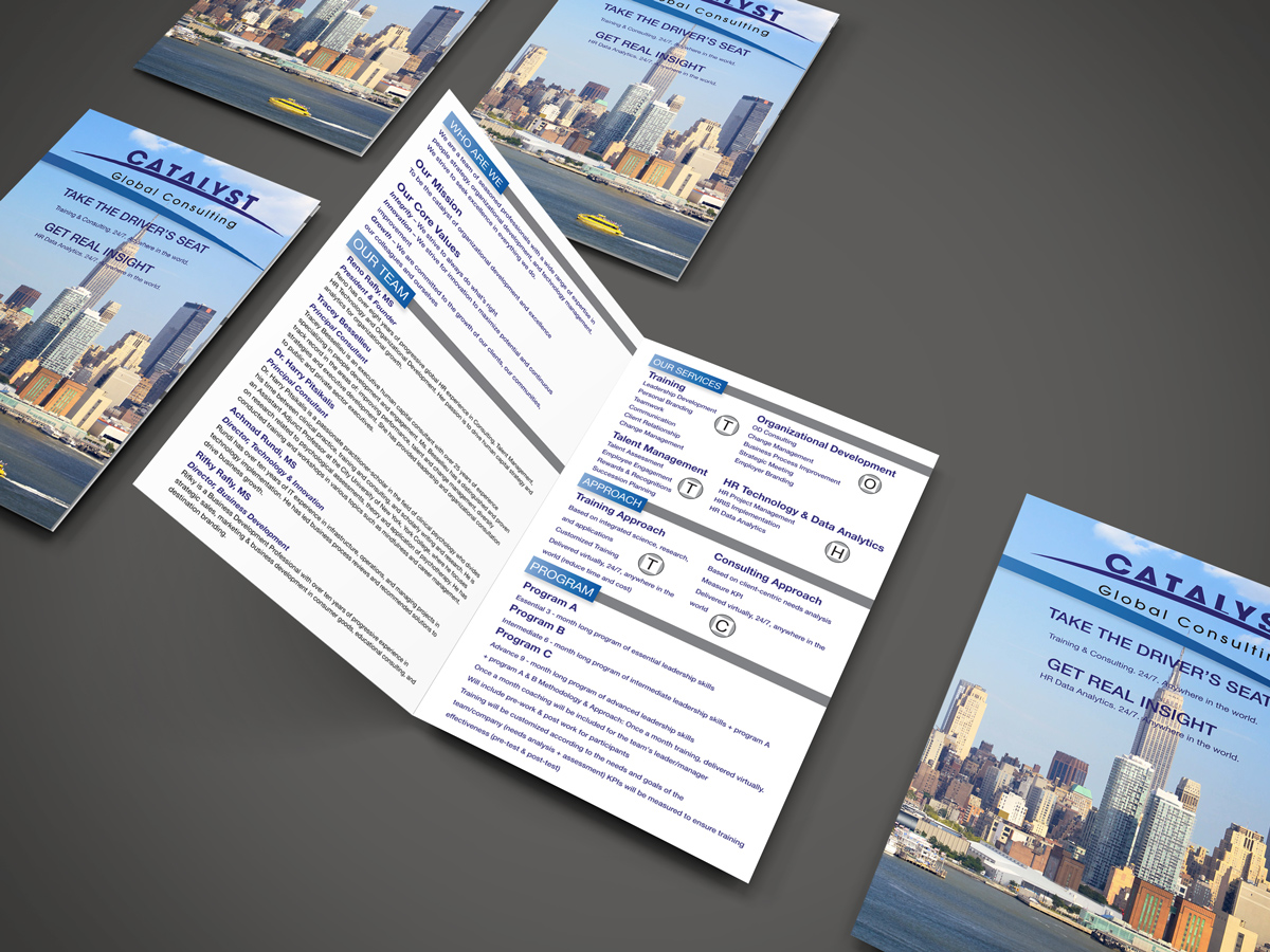 Diseño de Brochure por Einder para Catalyst Global Consulting | Diseño #6180758