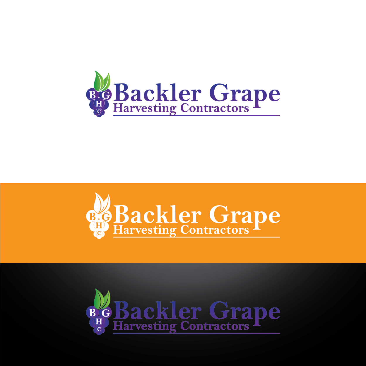 Logo Design by kamusinggris1234 for BACKLER Grape Harvesting Contractors | Design #6276668