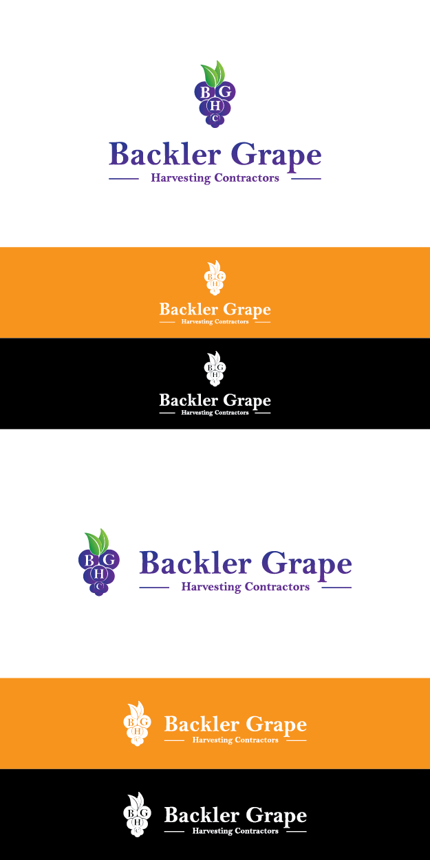 Logo Design by kamusinggris1234 for BACKLER Grape Harvesting Contractors | Design #6316817