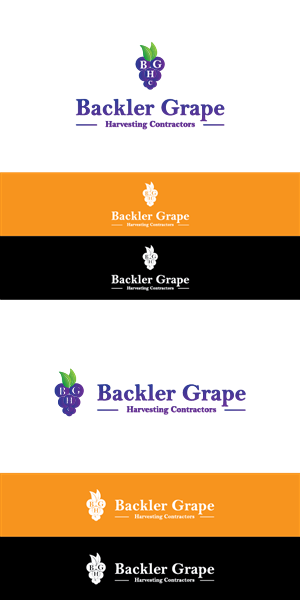 Logo Design by kamusinggris1234 for BACKLER Grape Harvesting Contractors | Design #6316817