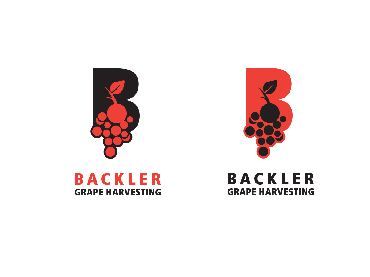 Logo Design by benito for BACKLER Grape Harvesting Contractors | Design #6171837