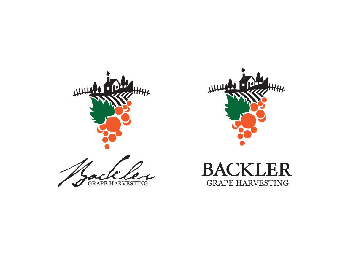Logo Design by benito for BACKLER Grape Harvesting Contractors | Design #6172137