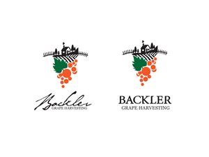 Logo Design by benito for BACKLER Grape Harvesting Contractors | Design: #6172137