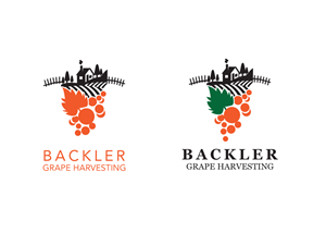 Logo Design by benito for BACKLER Grape Harvesting Contractors | Design: #6172140