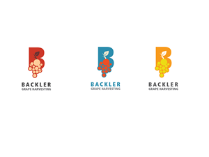 Logo Design by benito for BACKLER Grape Harvesting Contractors | Design: #6174599