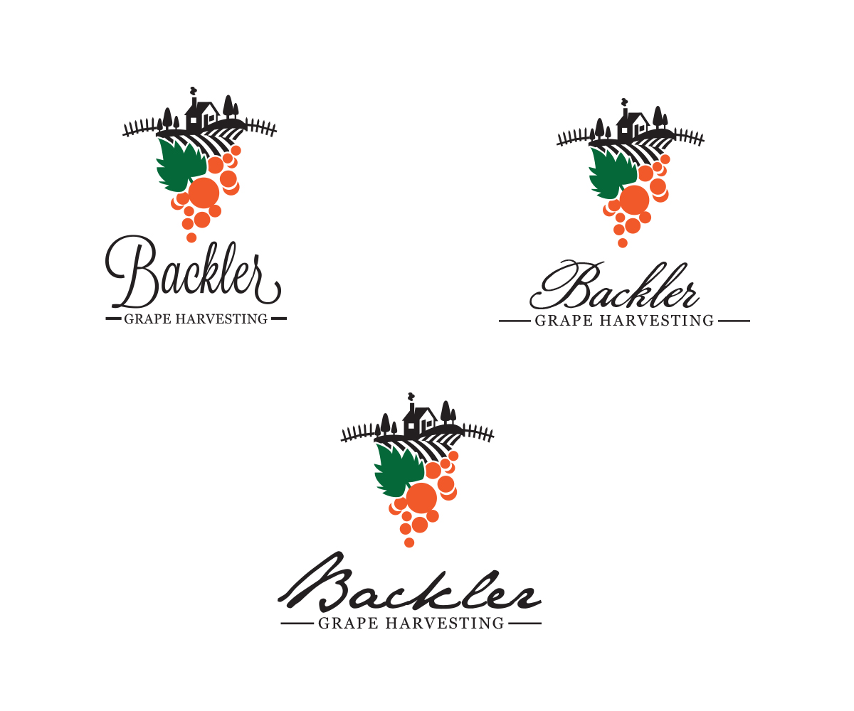 Diseño de Logo por benito para BACKLER Grape Harvesting Contractors | Diseño #6268838
