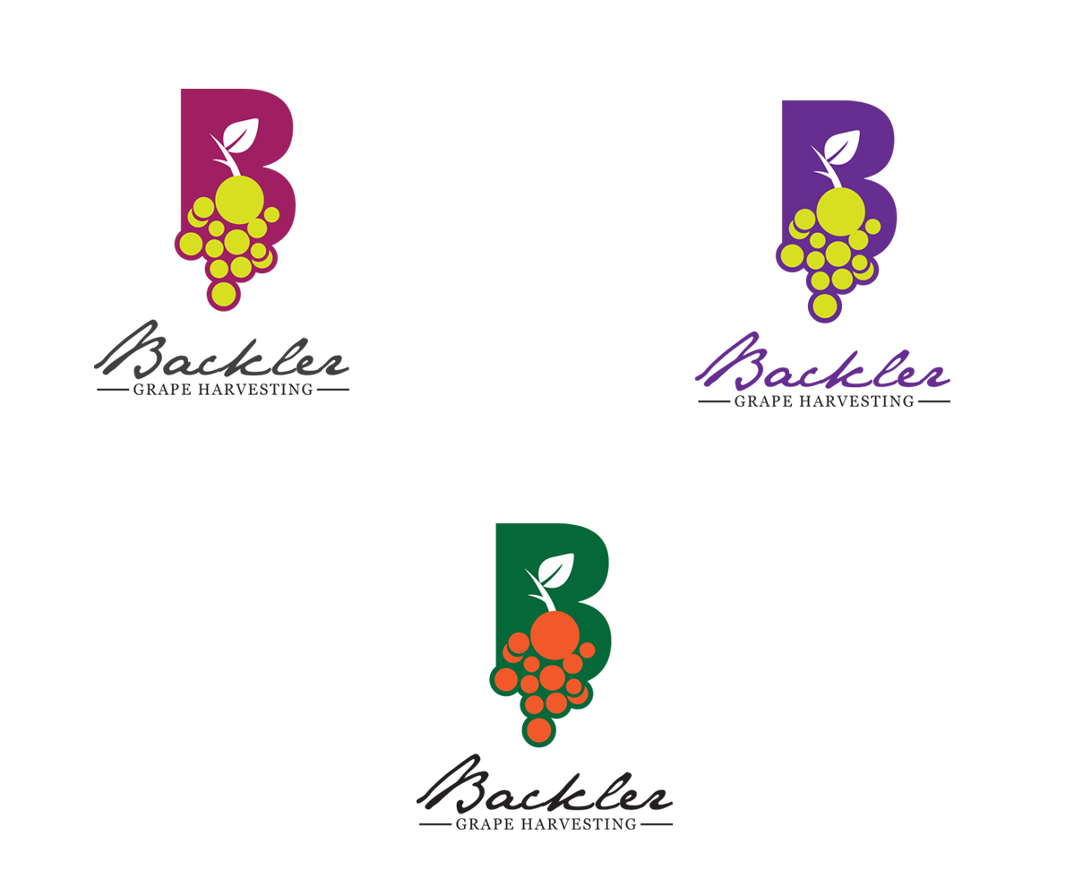 Logo Design by benito for BACKLER Grape Harvesting Contractors | Design #6268918