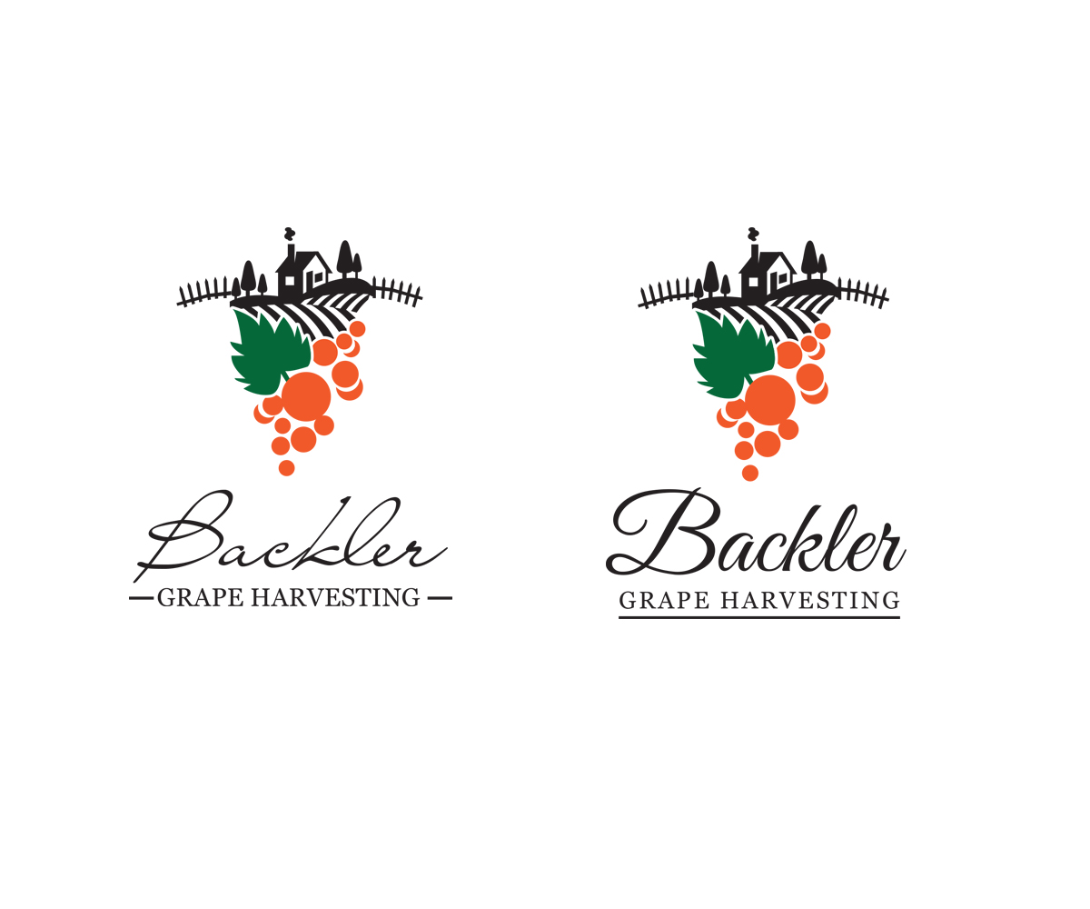 Logo Design by benito for BACKLER Grape Harvesting Contractors | Design #6269075
