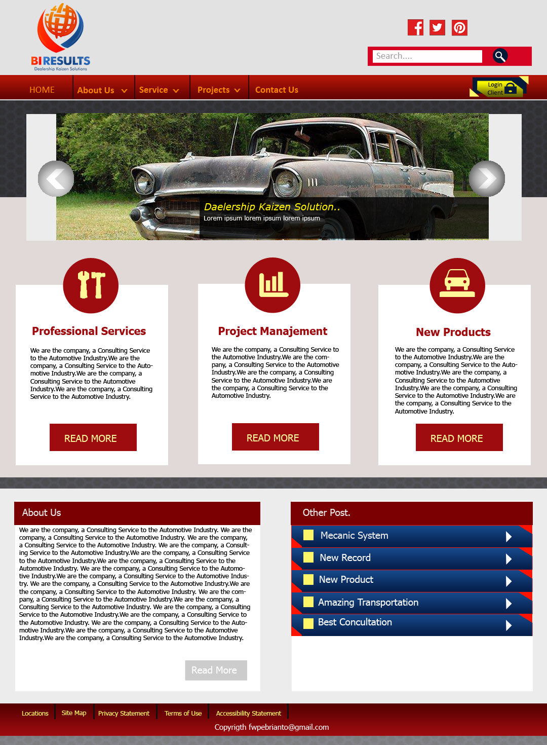 Web Design by fwpebrianto for this project | Design #6170363