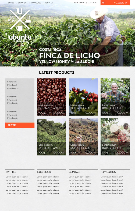 Web Design by totemousagi for My Coffee Box | Design #1804461