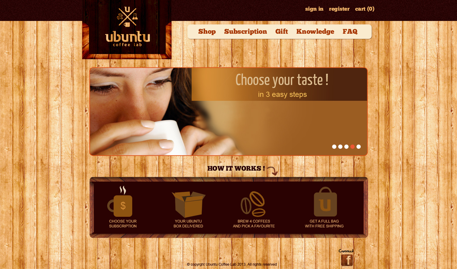 Web Design by artistraman for My Coffee Box | Design #1703817