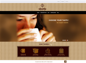 Web-Design von artistraman für My Coffee Box | Design: #1717846