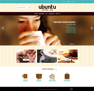 web design for specialty coffee shop | Diseño Web por artistraman