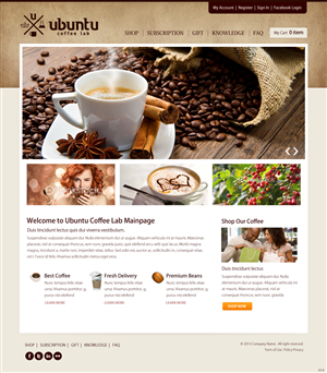 Web-Design von pb für My Coffee Box | Design: #1698375