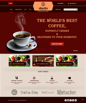 Web-Design von pb für My Coffee Box | Design: #1705810