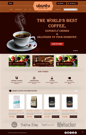 Web-Design von pb für My Coffee Box | Design: #1710211