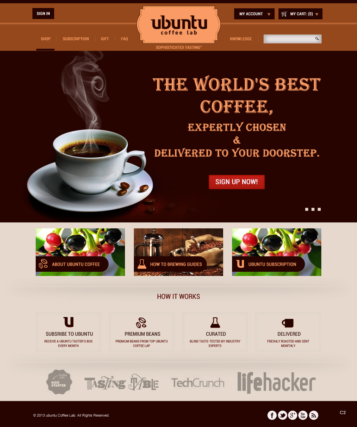 Web Design by pb for My Coffee Box | Design #1710212