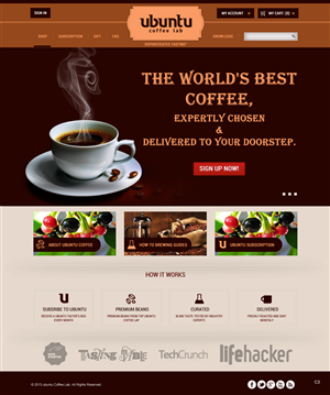 Web-Design von pb für My Coffee Box | Design: #1710212