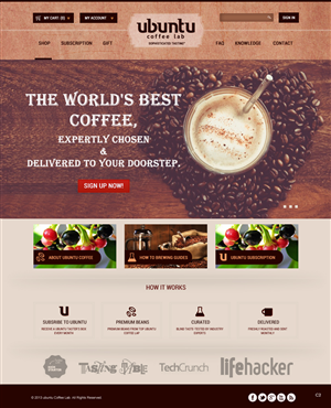 Web Design by pb for My Coffee Box | Design: #1721808