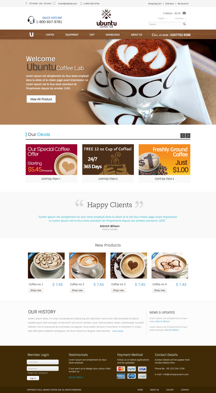 Web Design by OM for My Coffee Box | Design #1728984