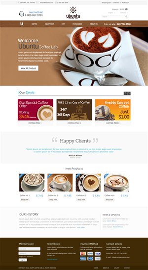 Web Design by OM for My Coffee Box | Design: #1728984