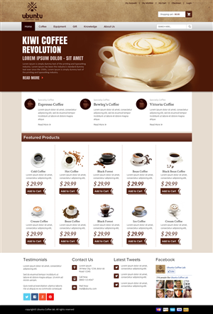 Web Design by OM for My Coffee Box | Design: #1756567