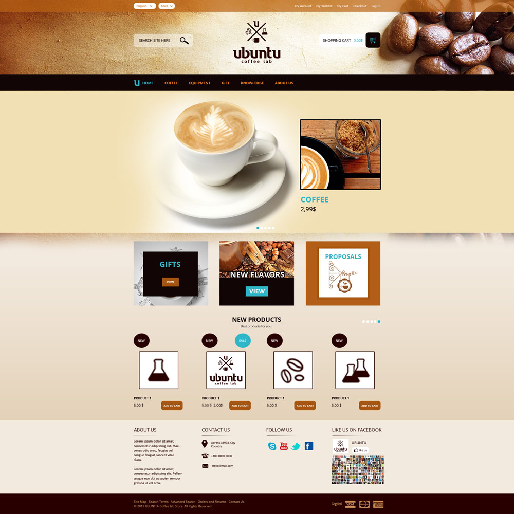 Web Design by Zoe  for My Coffee Box | Design #1723919