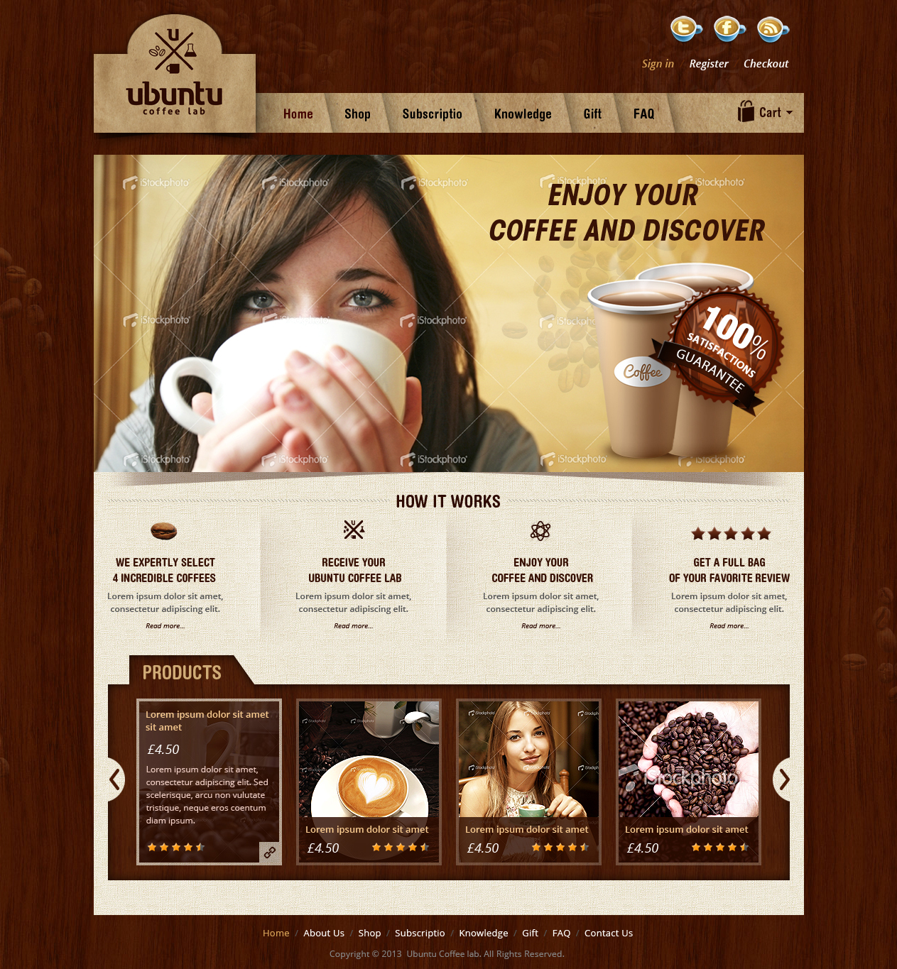Web Design by Creative Usha for My Coffee Box | Design #1706023