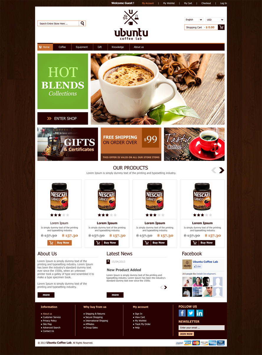 Web Design par Roy pour My Coffee Box | Design #1722352