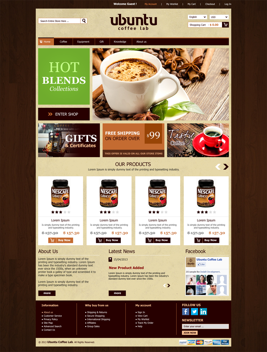 Web Design par Roy pour My Coffee Box | Design #1723341